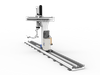Stazione di lavoro per saldatura robotizzata su rotaia a 9 assi con cantilever