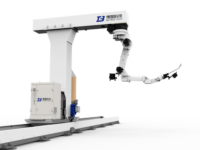 カンチレバー付き 7 軸レールマウントロボット溶接ワークステーション